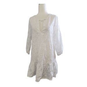 EBERJEY Sardinia Tessa Mini Dress in White